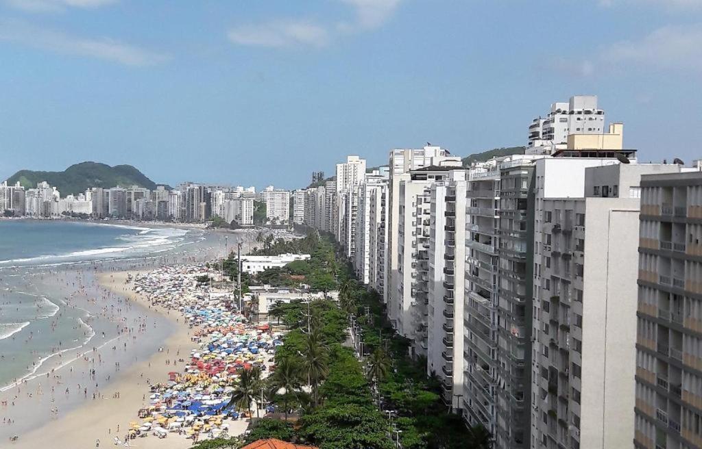 Pé Na Areia - Com Serviço De Praia Guarujá Exterior foto